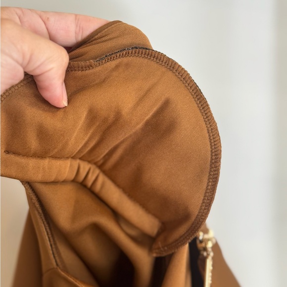 Alexia Admor Medium Freya‎ Sheath Dress Brown Tan Cocktail Midi Dress - Picture 10 of 13